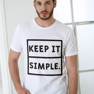 Oversized Unisex T-Shirt – “Keep It Simple”